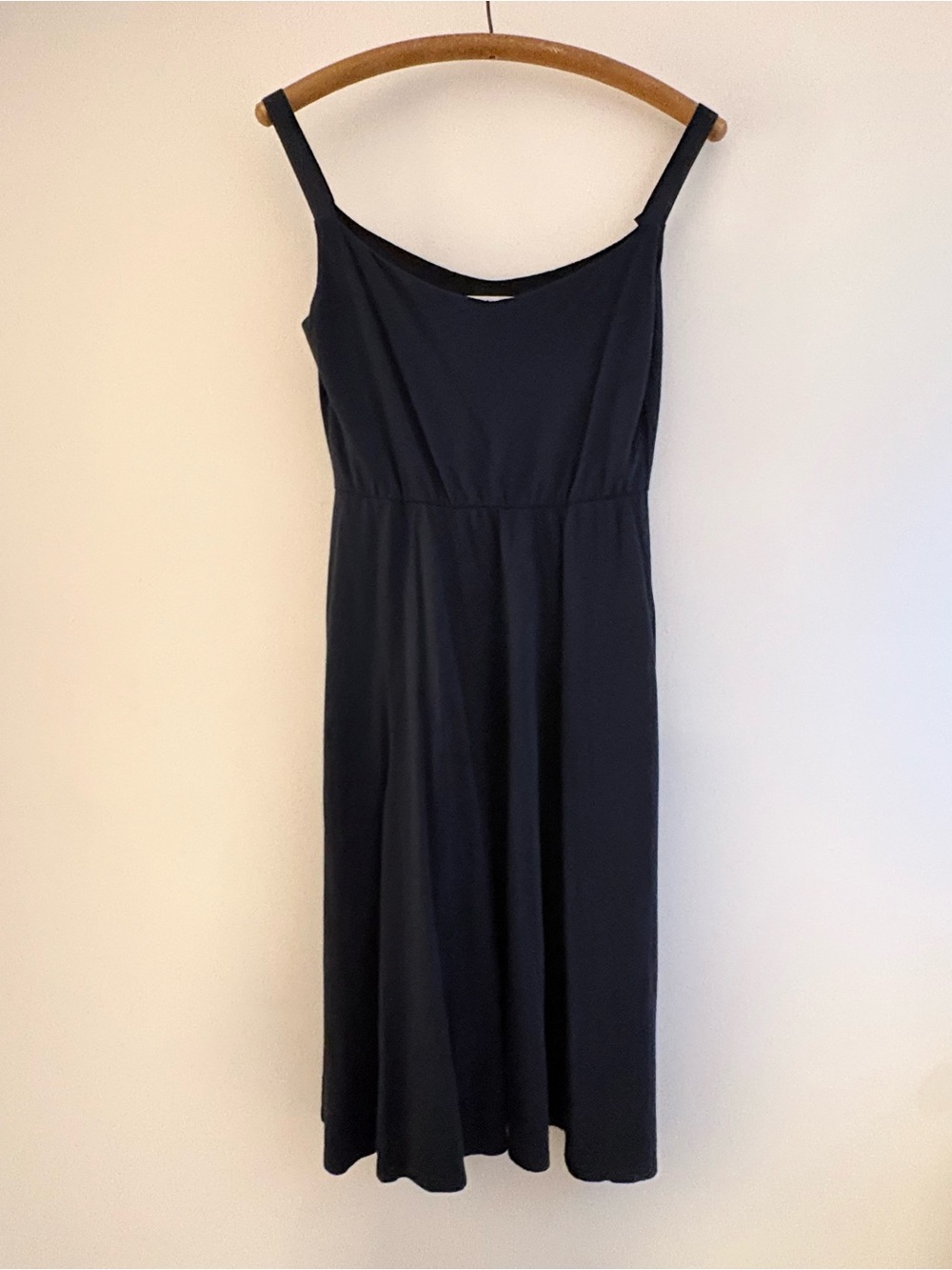 Cobalt Street BCI Cotton A-Line Midi Dress in navy